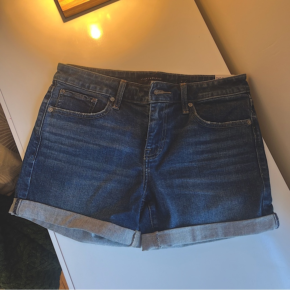 NWT Lucky Brand Roll Up Denim Shorts